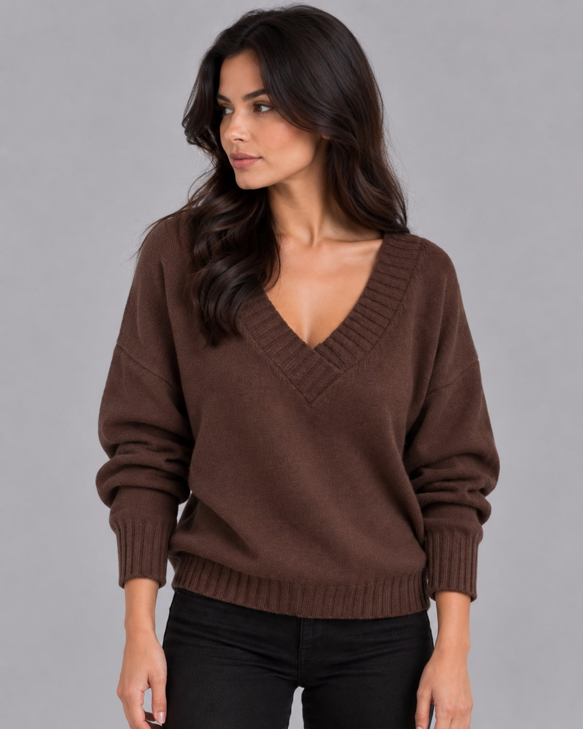 Women's Knit Crewneck Sweater | Long Sleeve Jumper
