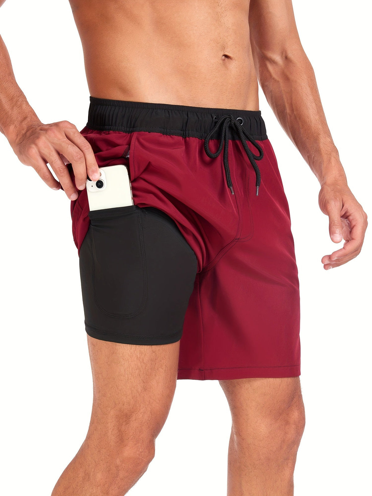 Men's 2-in-1 Swim Shorts with Compression Liner