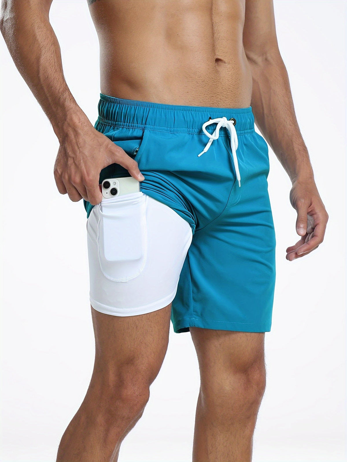 Men's 2-in-1 Swim Shorts with Compression Liner