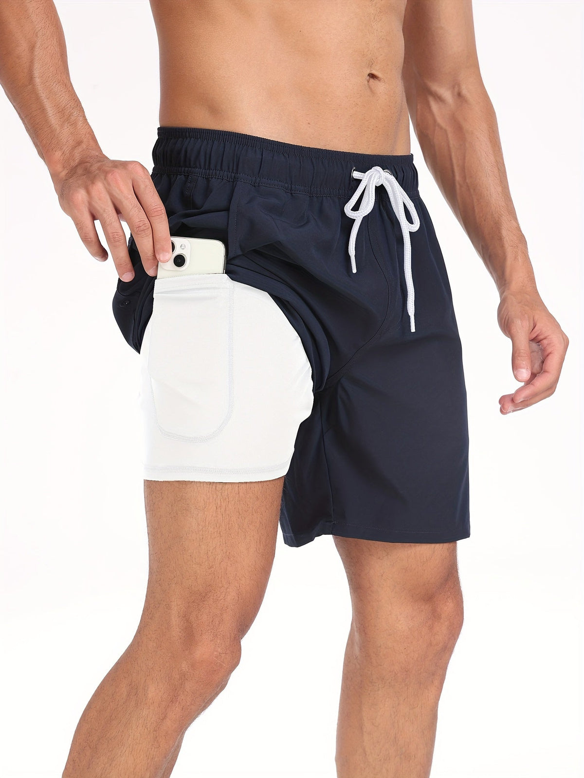 Men's 2-in-1 Swim Shorts with Compression Liner