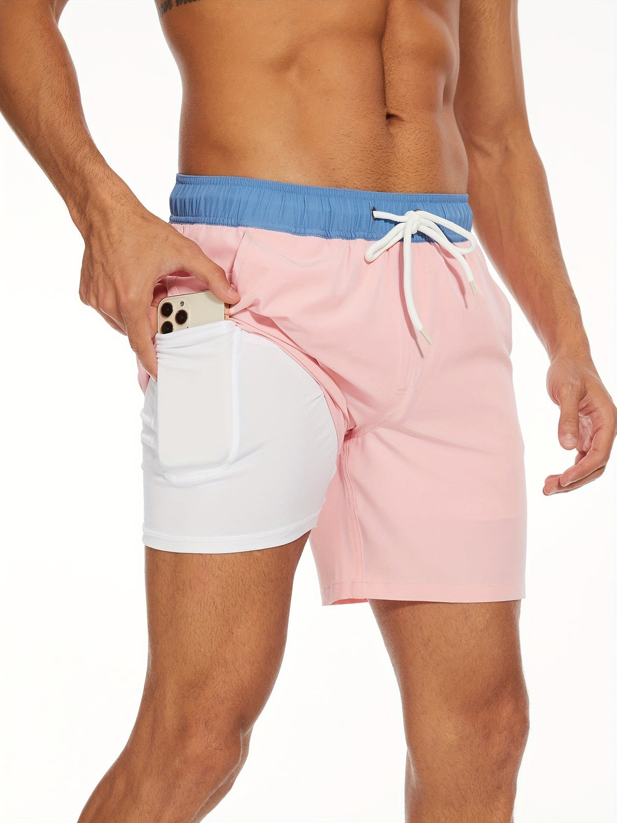 Men's 2-in-1 Swim Shorts with Compression Liner