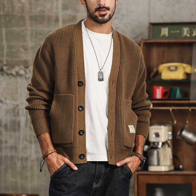 Knitted Button Cardigan Sweater