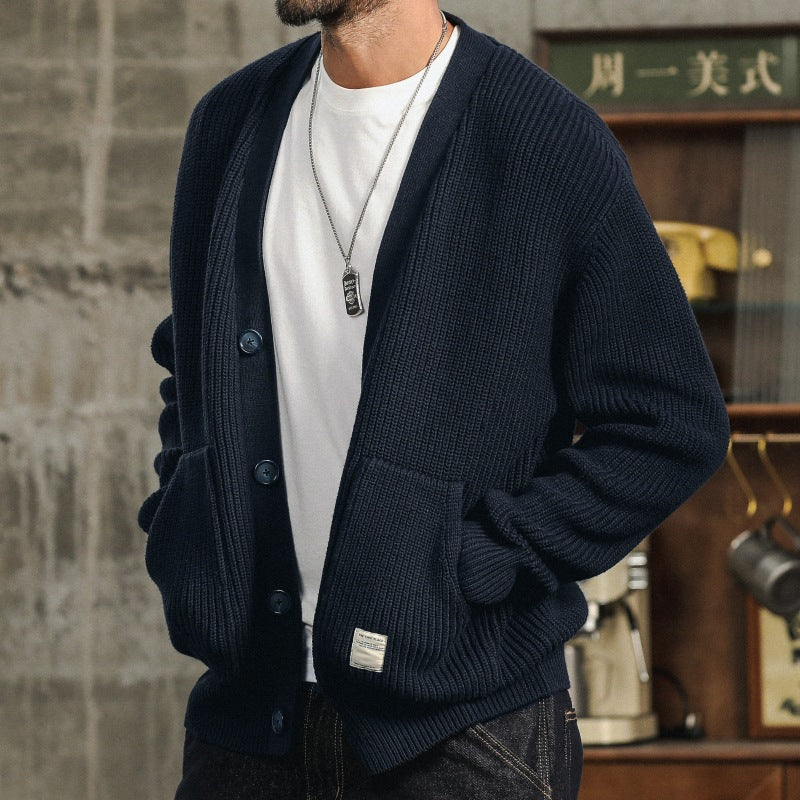 Knitted Button Cardigan Sweater