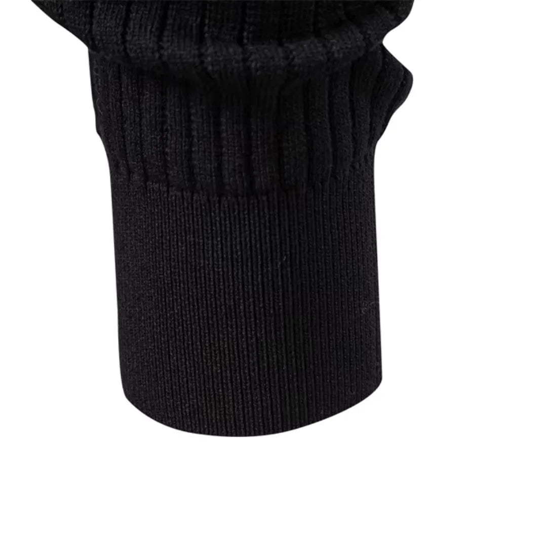 Men's Button Detail Crew Neck Sweater