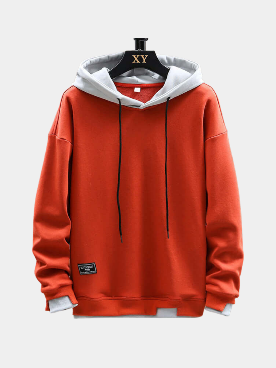 Two-Tone Fleece-Lined Hoodie