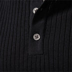 Men's Button Detail Crew Neck Sweater