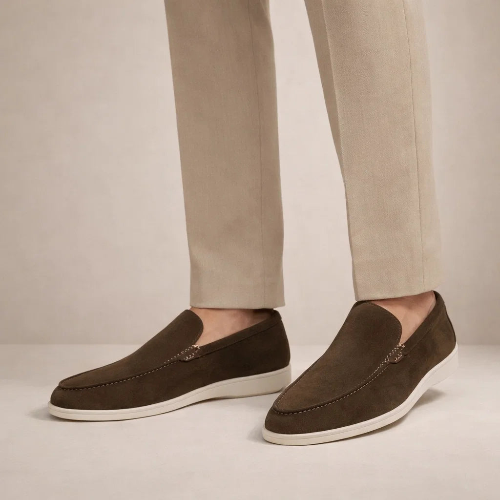 Men's Leather Slip-On Loafers