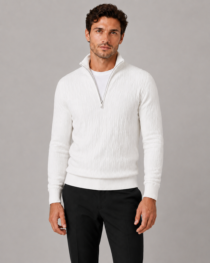 Men’s Funnel Neck - Quarter Zip Jumper