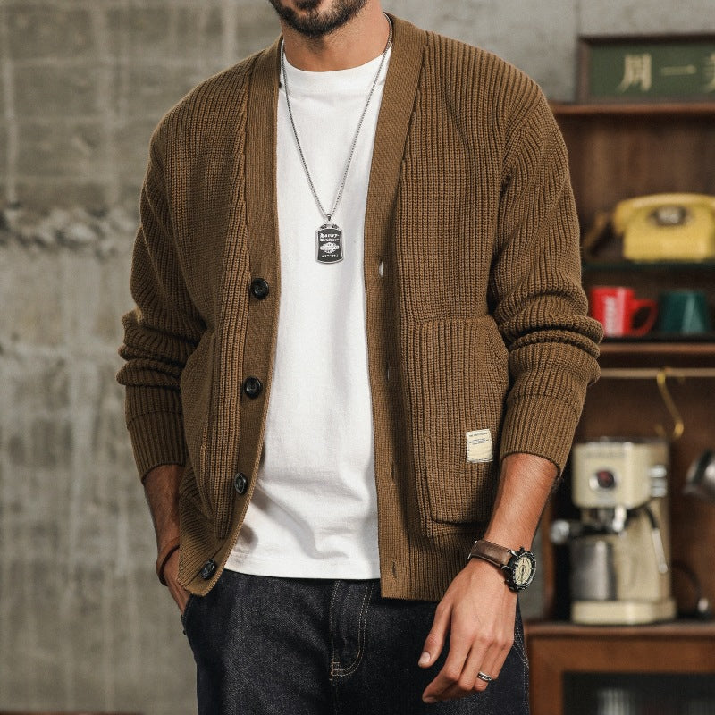 Knitted Button Cardigan Sweater