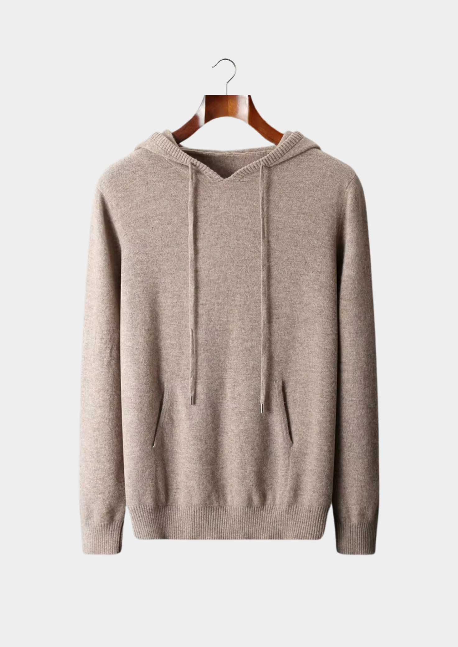 Fine Knit Wool Hoodie
