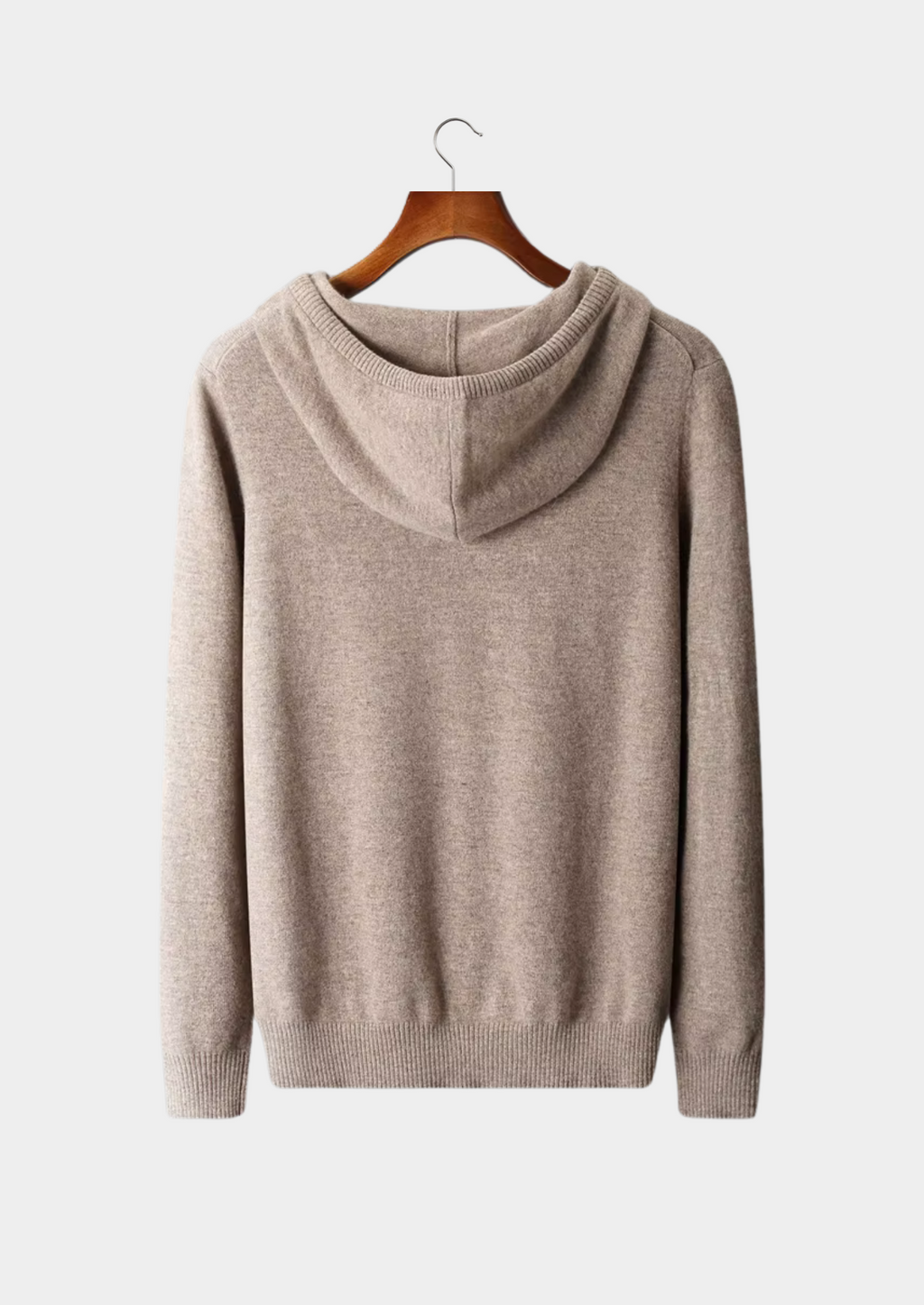 Fine Knit Wool Hoodie