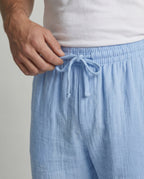 Men's Relaxed Fit Straight Leg Drawstring Trousers