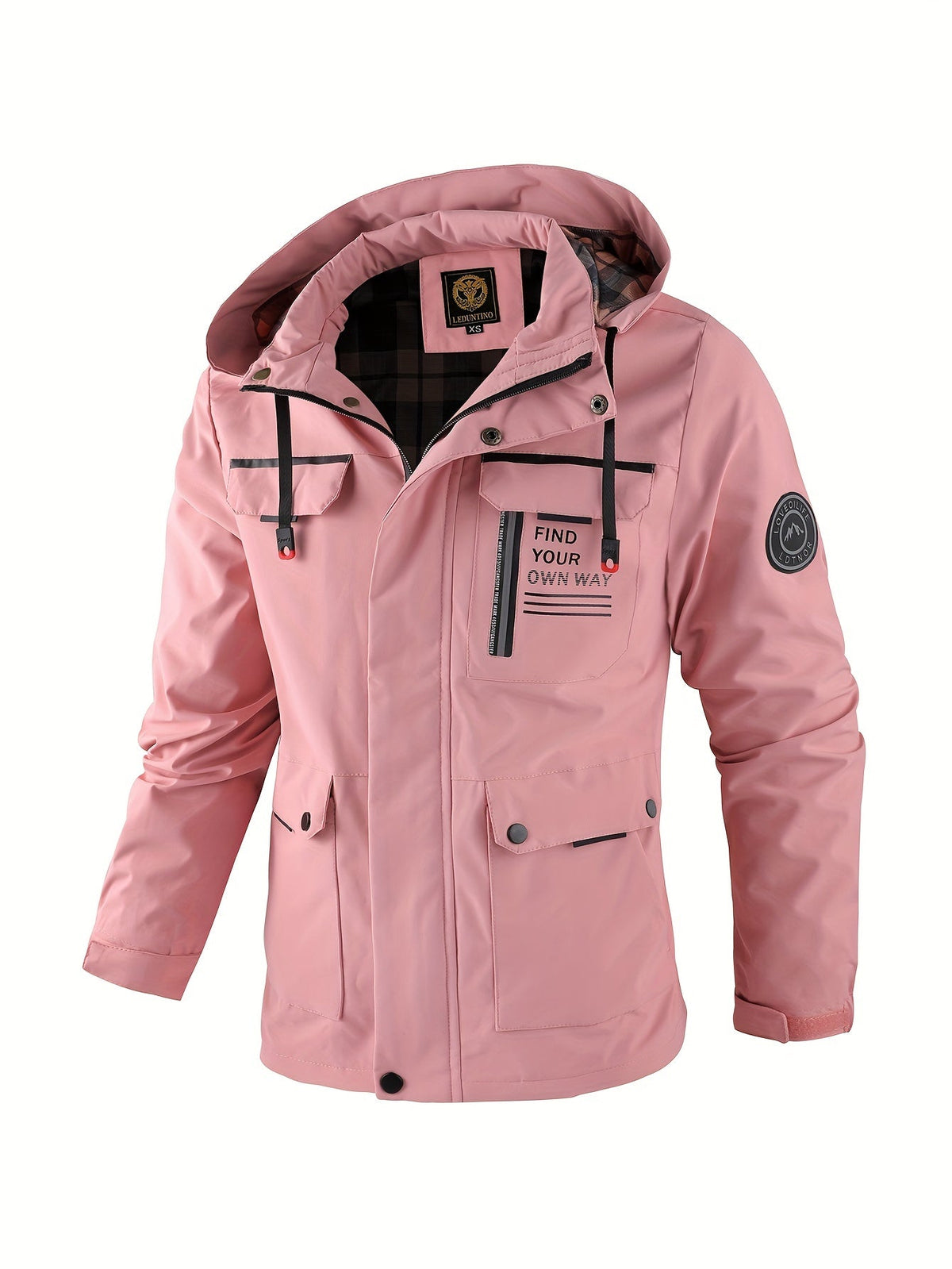 Men's Waterproof Winter Jacket with Adjustable Hood
