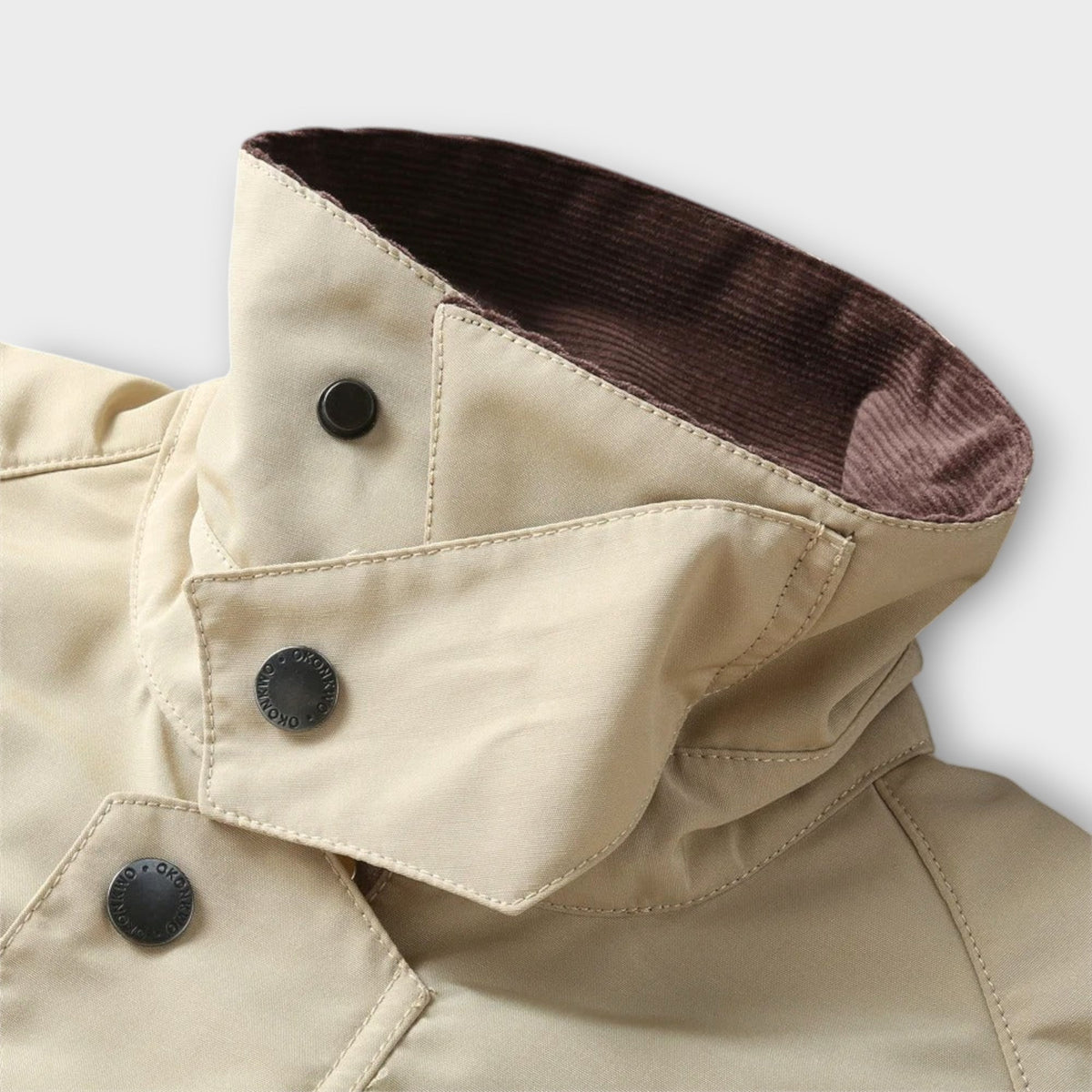 Men's Utility Jacket with Plaid Lining