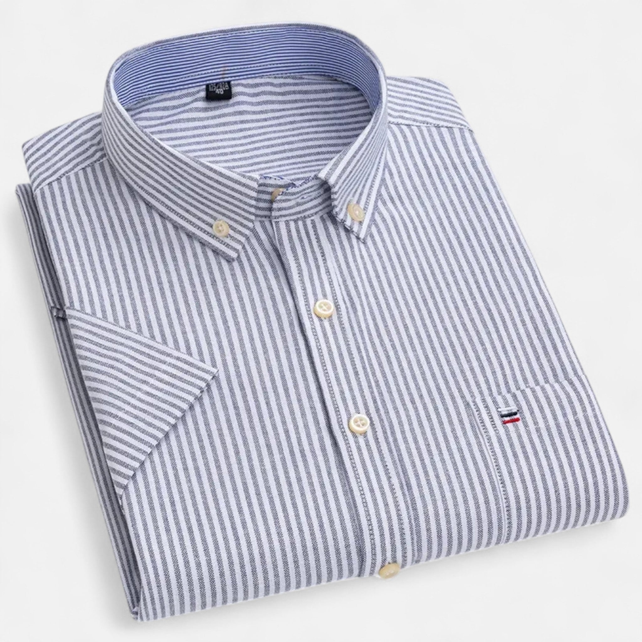 Men's Oxford Cotton Short-Sleeve Summer Shirt