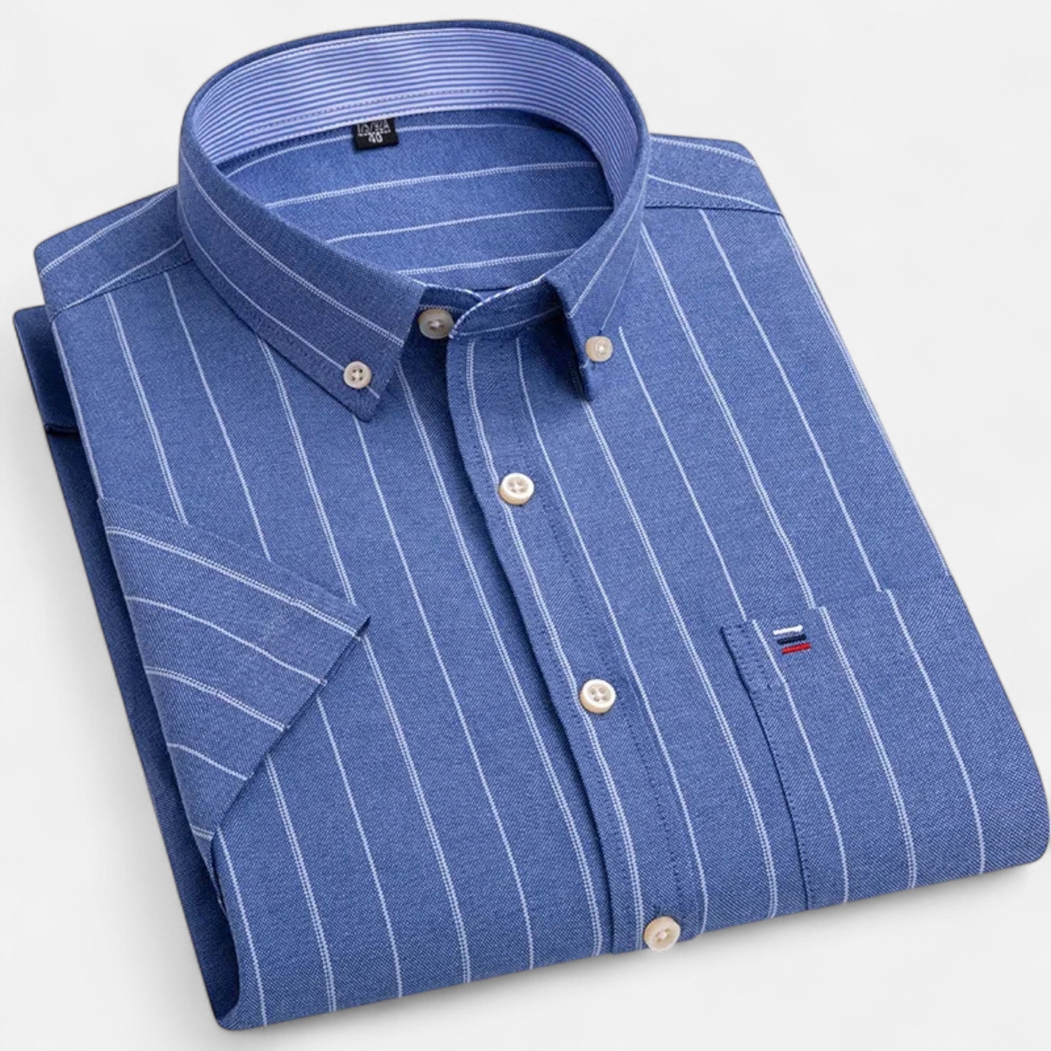 Men's Oxford Cotton Short-Sleeve Summer Shirt