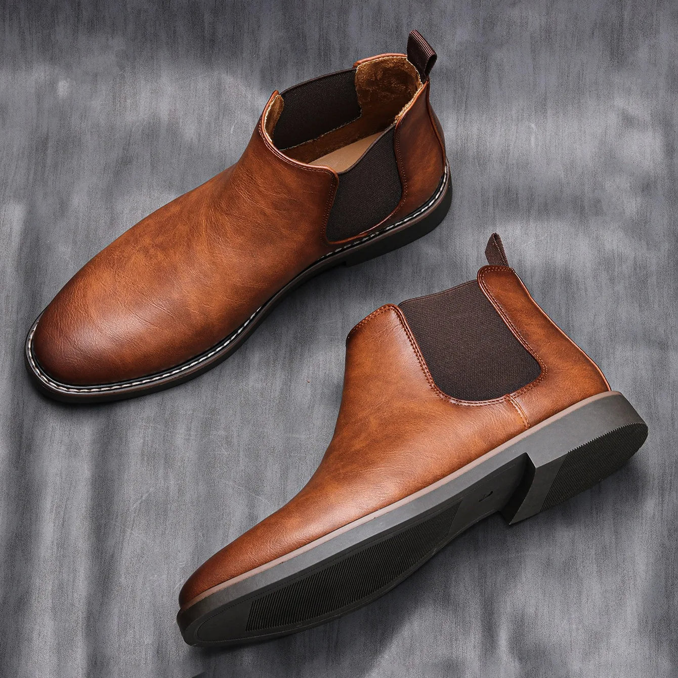 Comfortable Faux Leather Ankle Boots