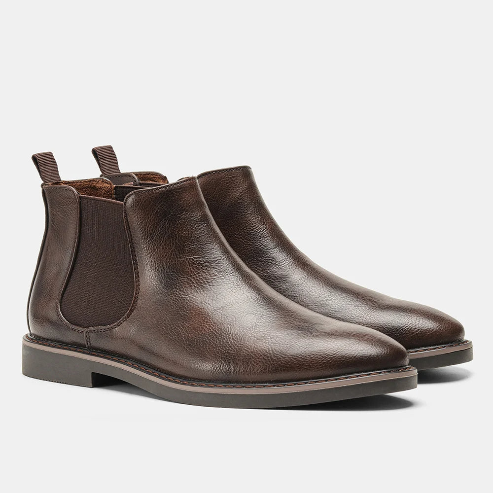 Comfortable Faux Leather Ankle Boots