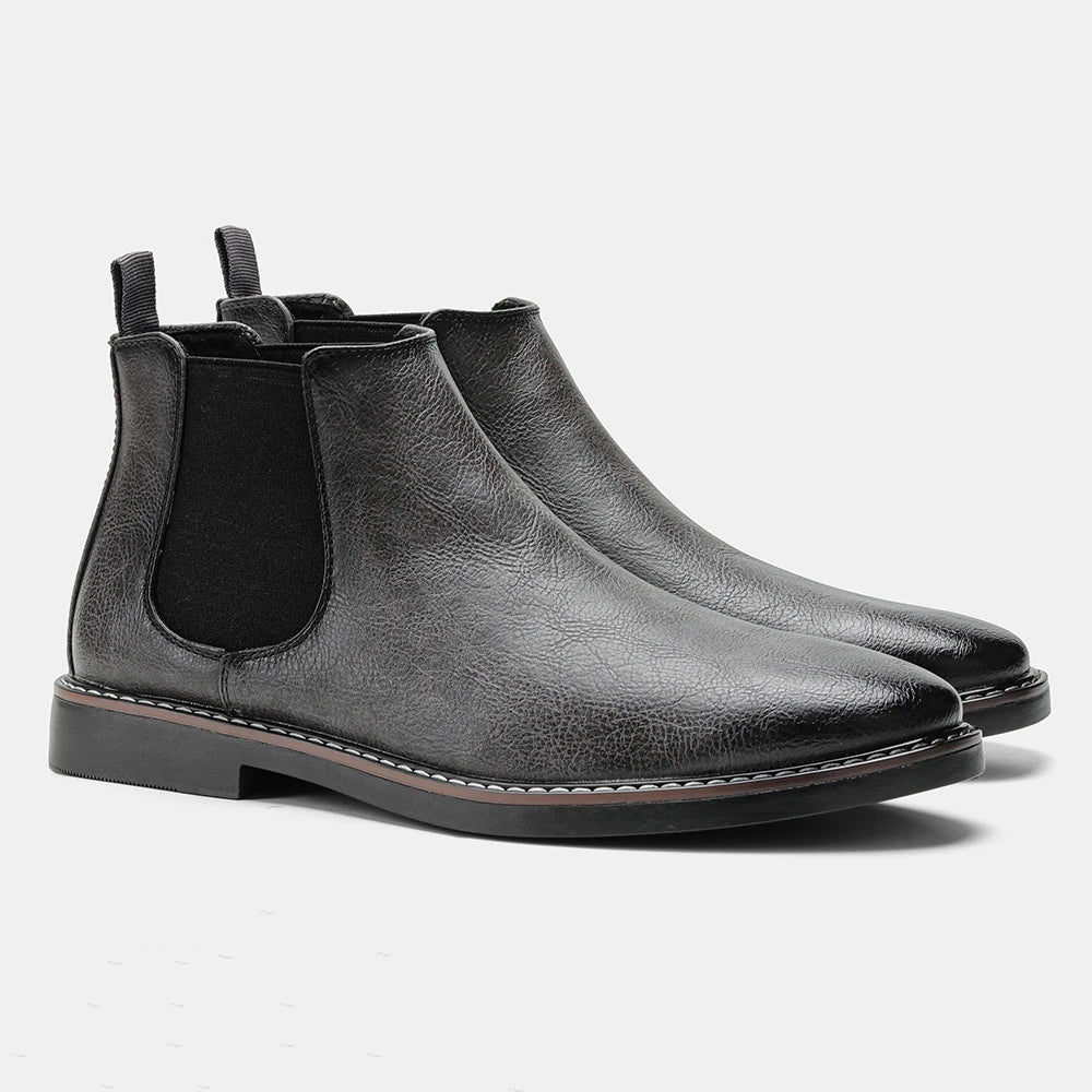 Comfortable Faux Leather Ankle Boots