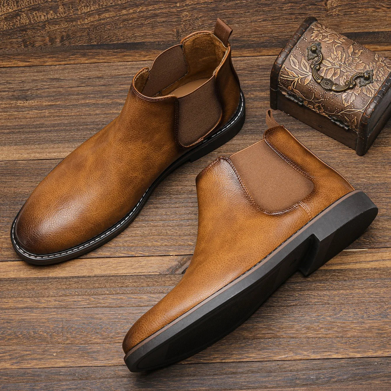 Comfortable Faux Leather Ankle Boots