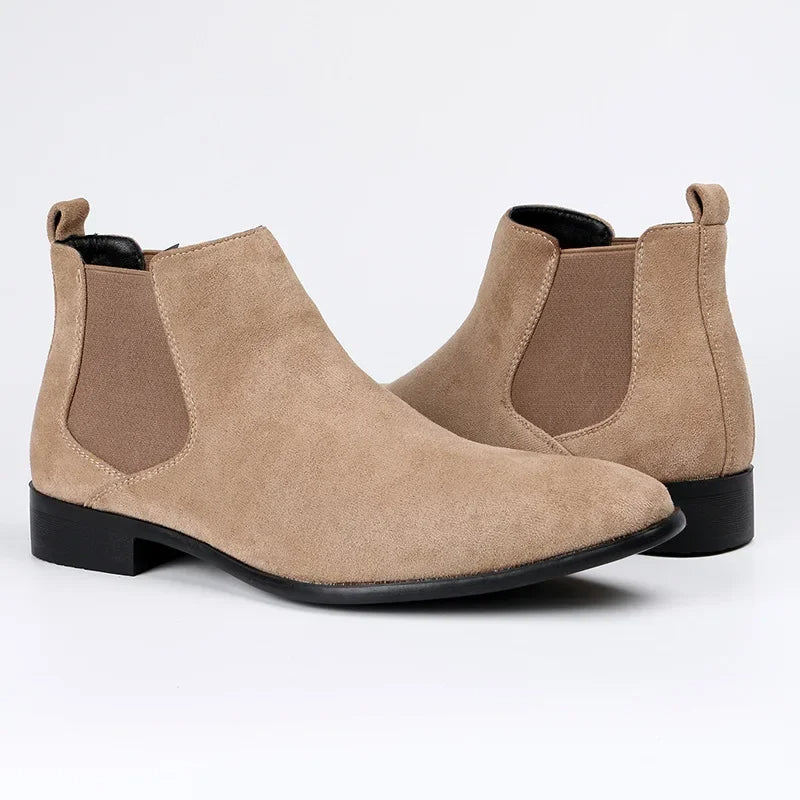 Men's Pull-on Ankle Suede Chelsea Boots