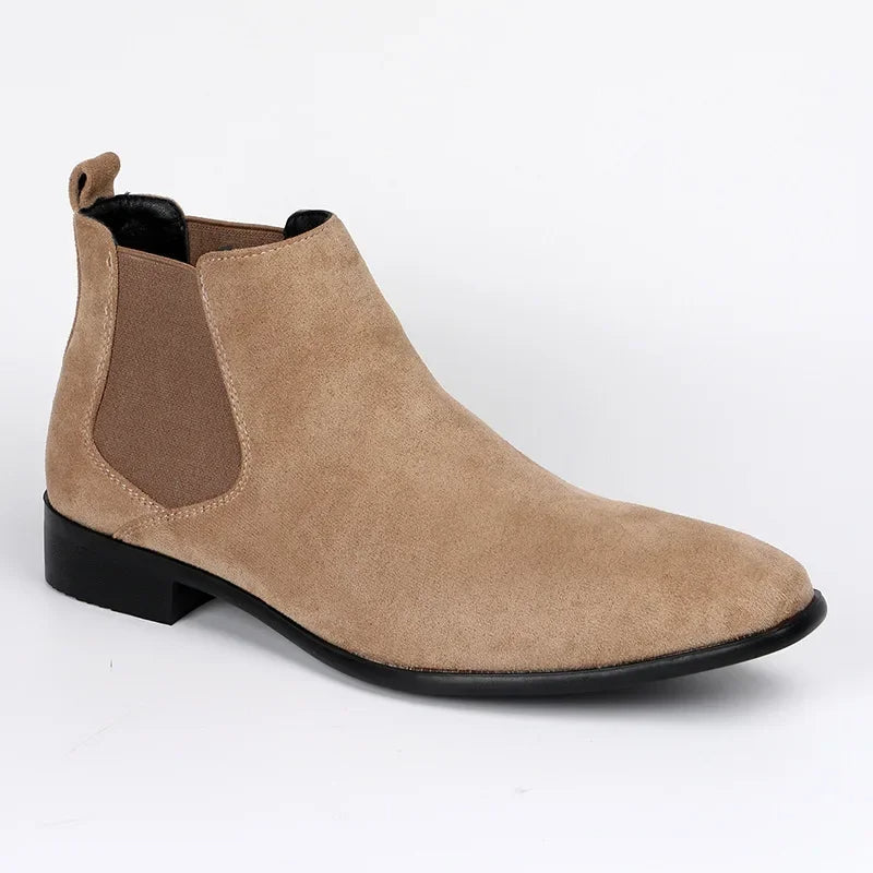 Men's Pull-on Ankle Suede Chelsea Boots