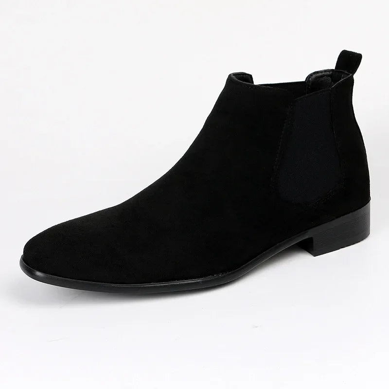Men's Pull-on Ankle Suede Chelsea Boots