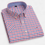 Men's Oxford Cotton Short-Sleeve Summer Shirt