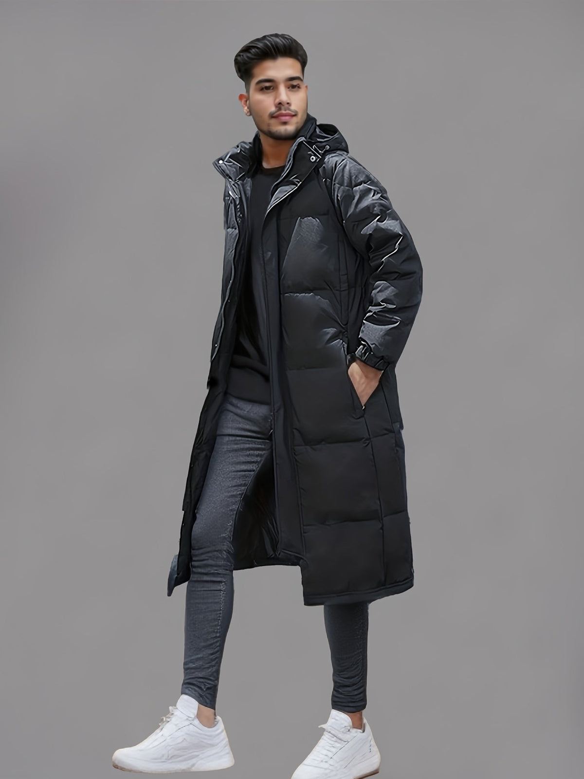 Quilted Hooded Puffer Coat