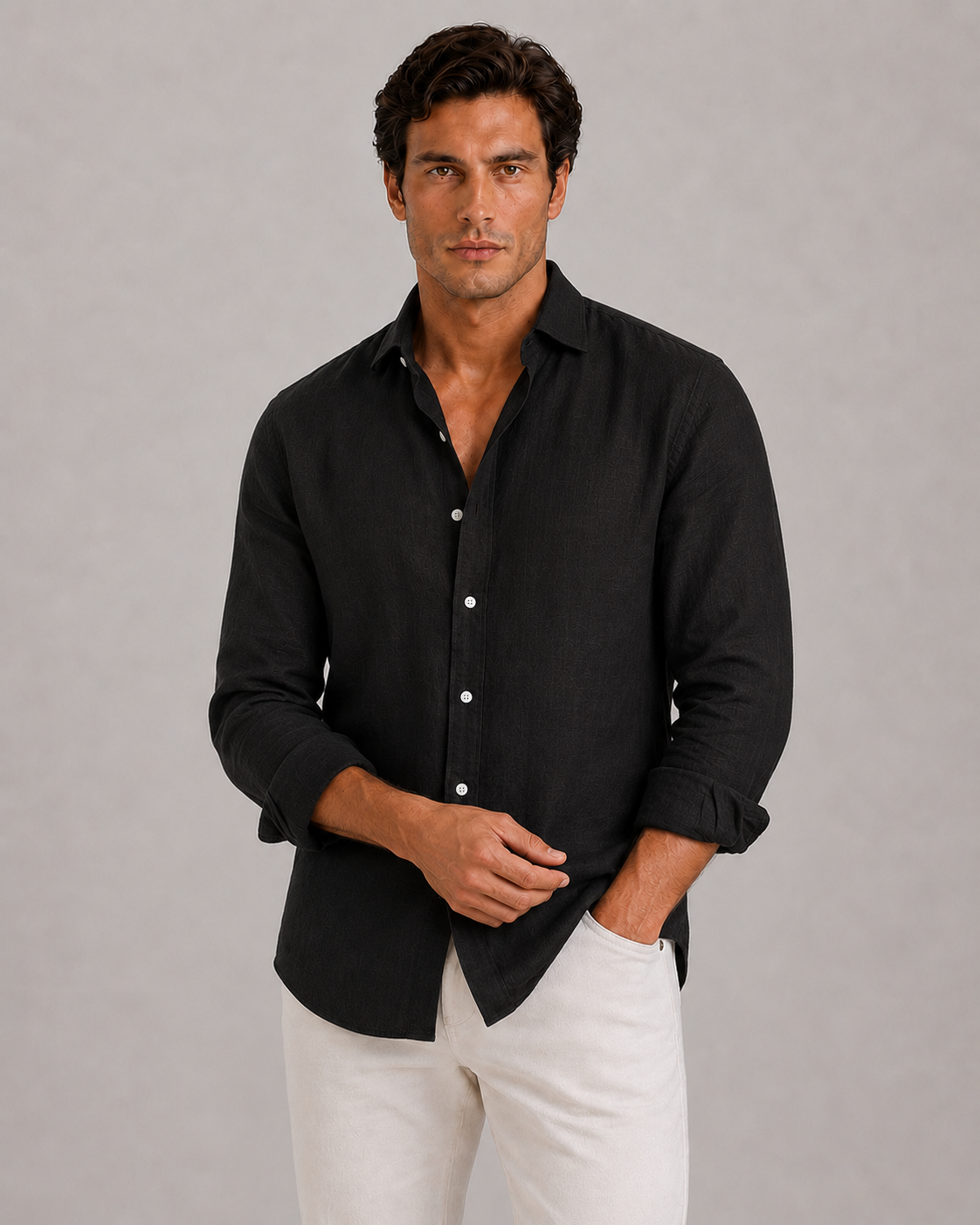 Men's Linen Casual Shirt