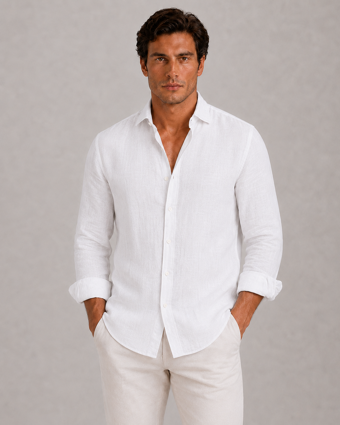Men's Linen Casual Shirt