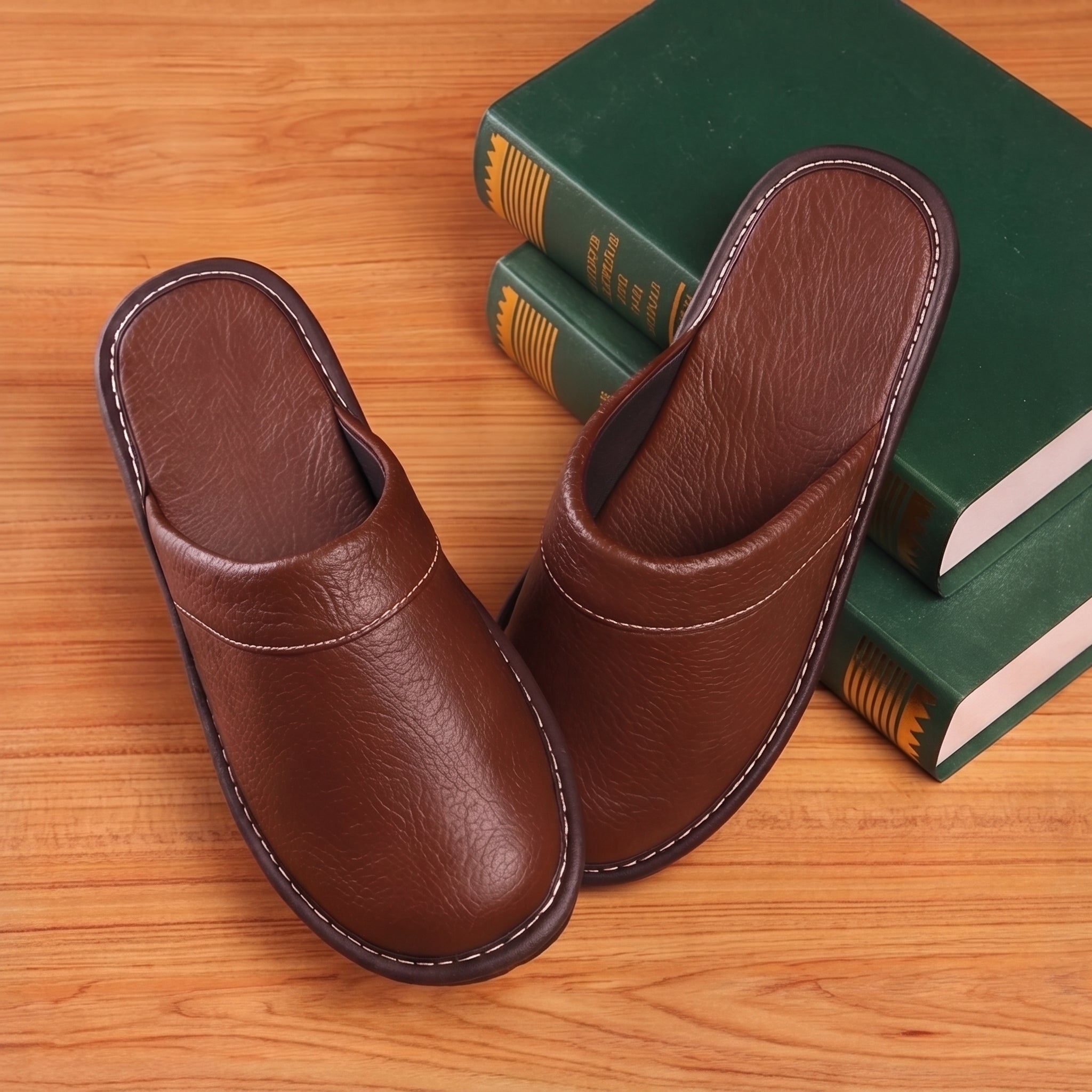 Men's Leather Slippers