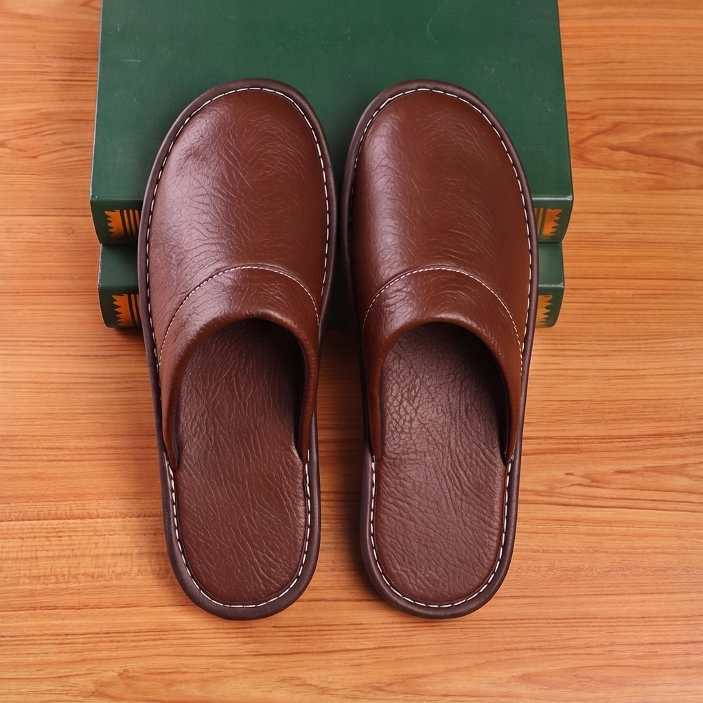 Men's Leather Slippers