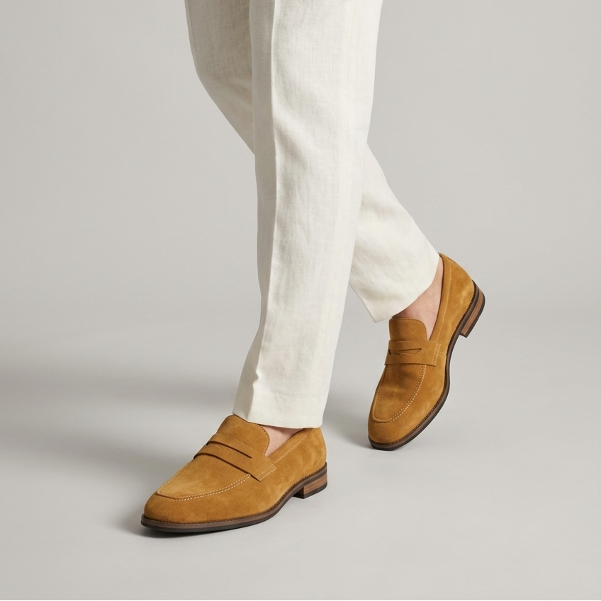 Men's Elegant Loafers Slip-On Dress Shoes