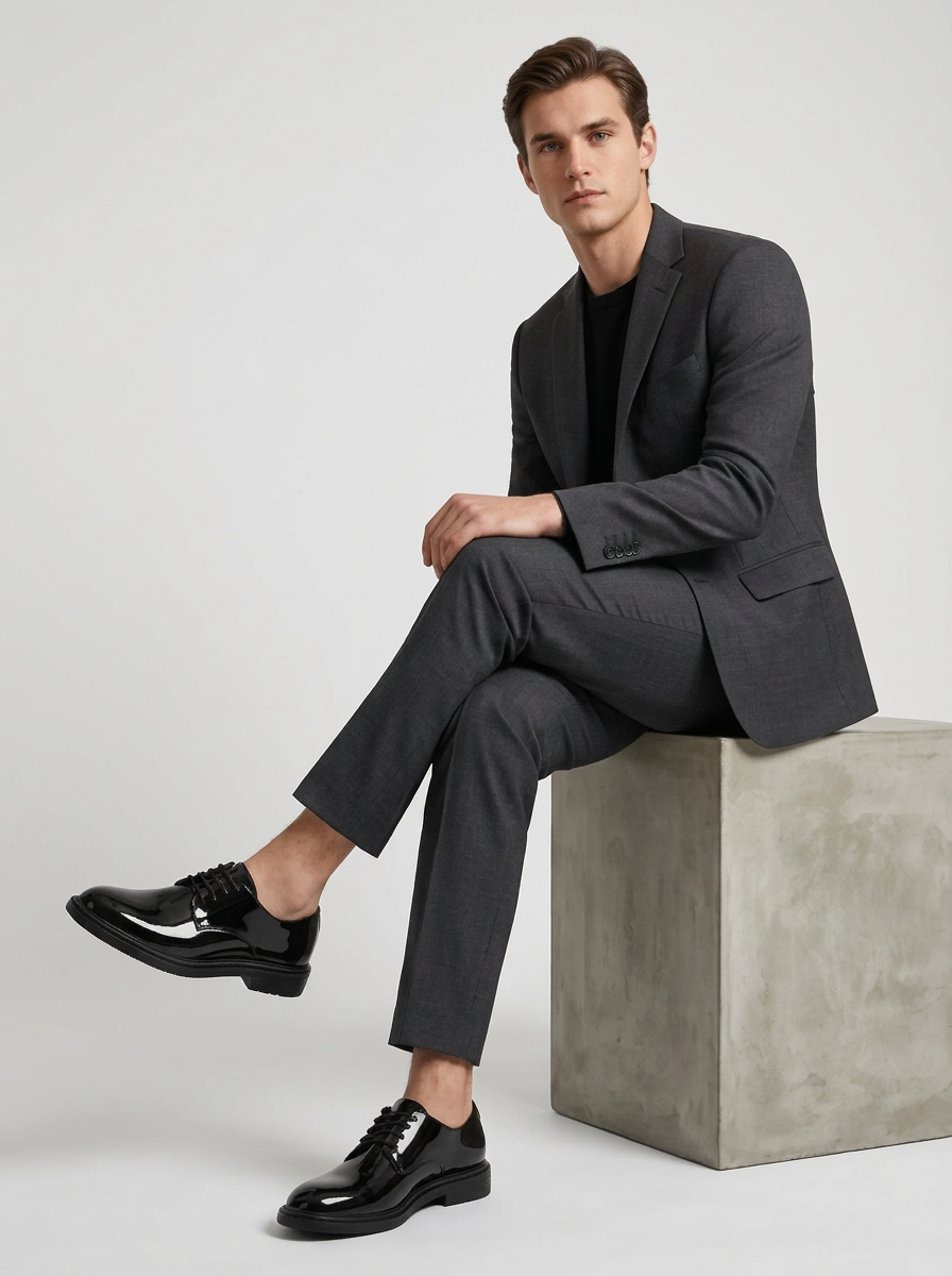 Men's Elegant Lace-Up Derby Shoe