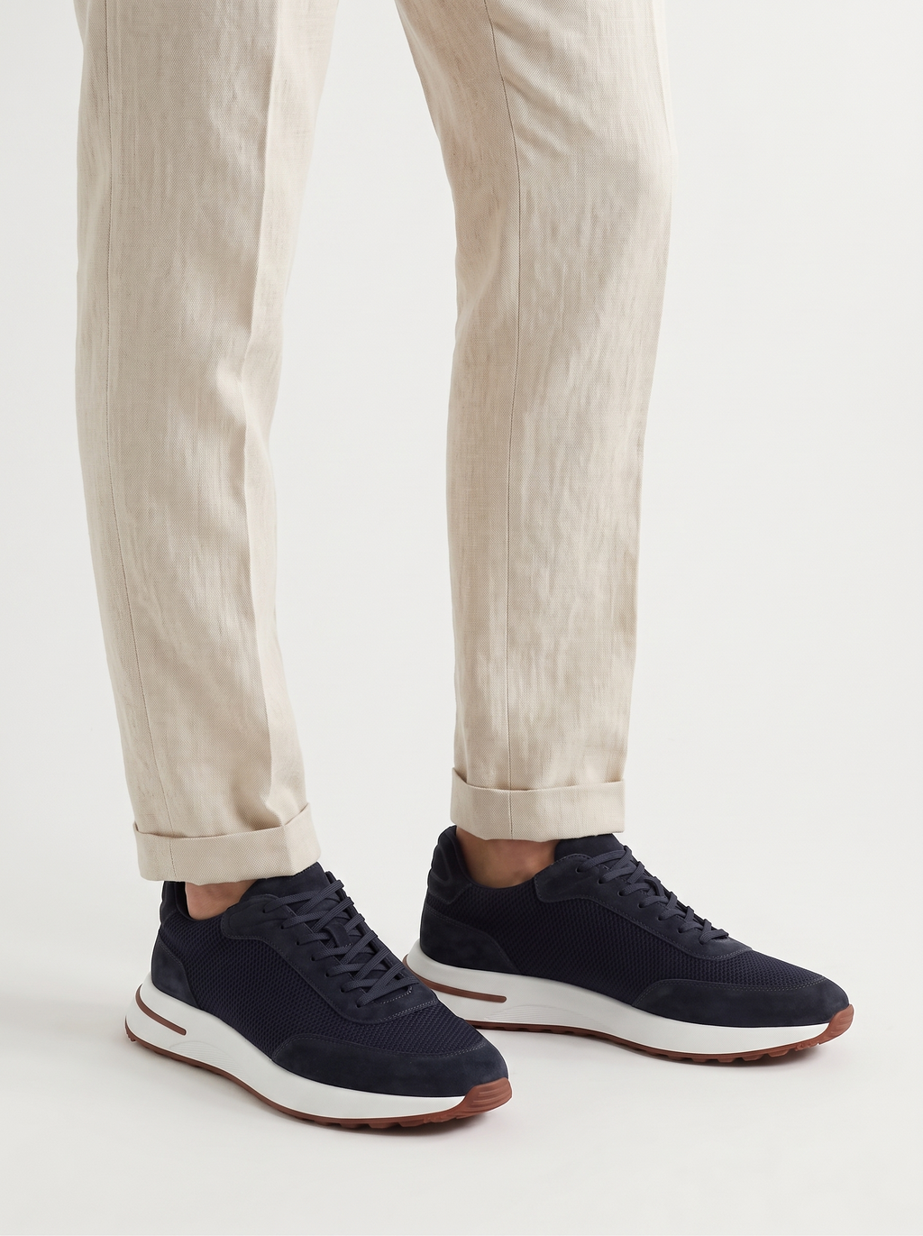 Men's Lightweight Suede Casual Trainers