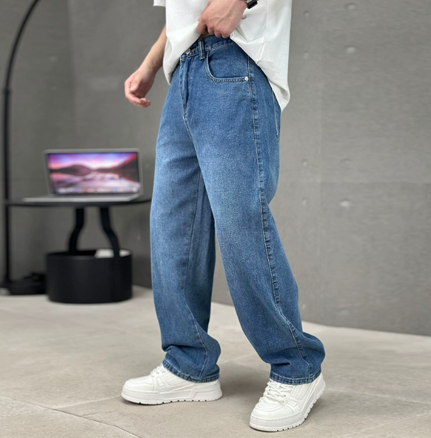 Men's Straight Leg Denim Pants