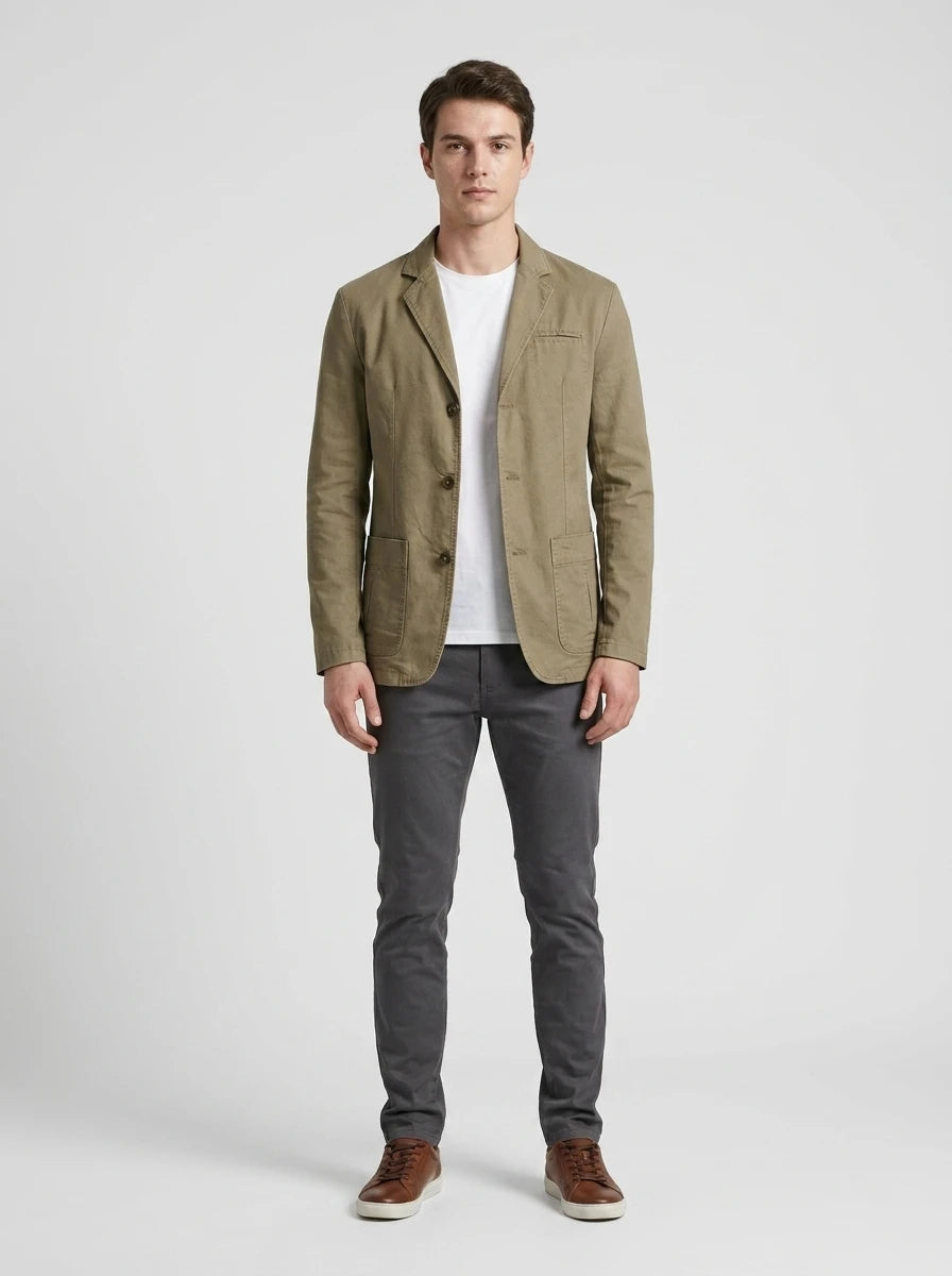 Casual Lightweight Blazer — On Model - Neutral | Generated by Modelize