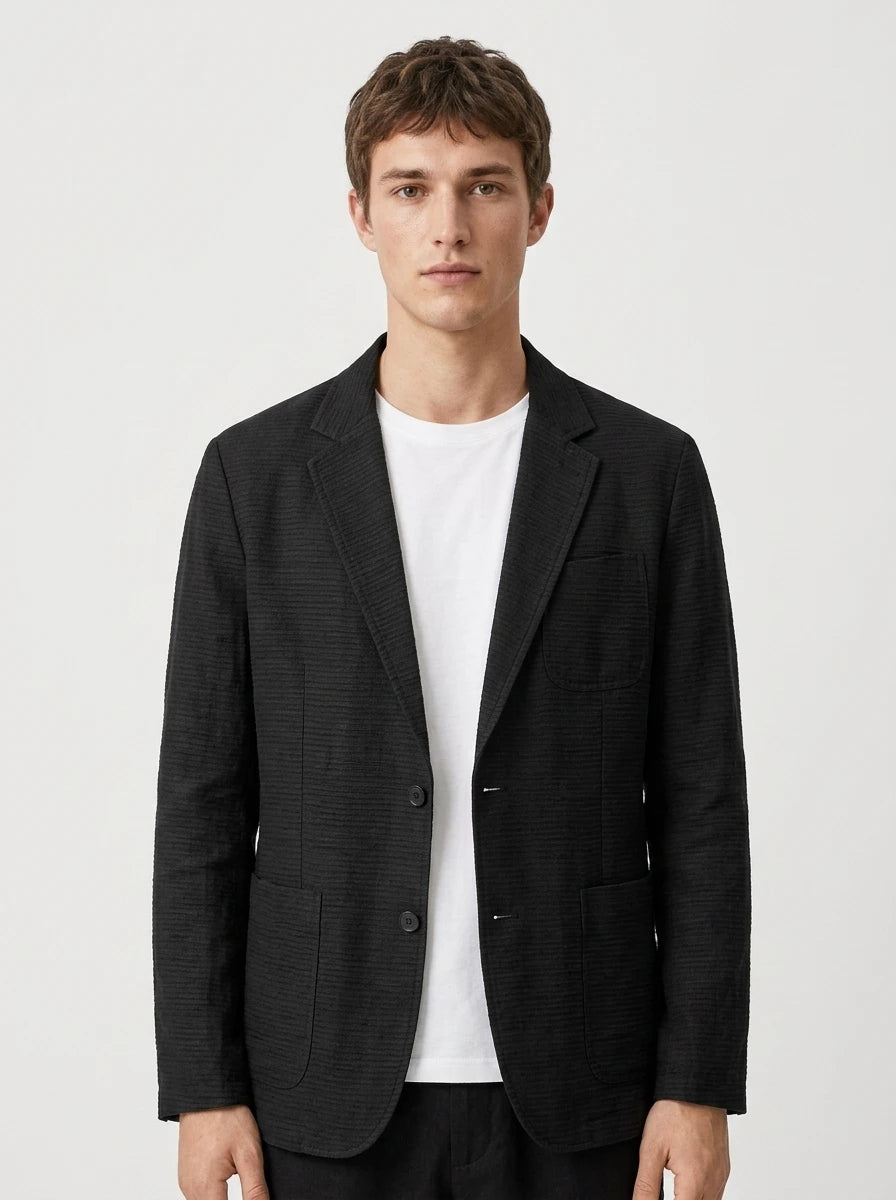 Men's Blazer — On Model - Upper Body | Generated by Modelize