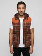 Men's Hooded Puffer Vest — On Model - Neutral | Generated by Modelize
