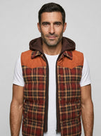 Men's Puffer Vest — On Model - Upper Body | Generated by Modelize