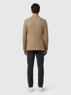 Men's notch lapel blazer — On Model - Back View | Generated by Modelize
