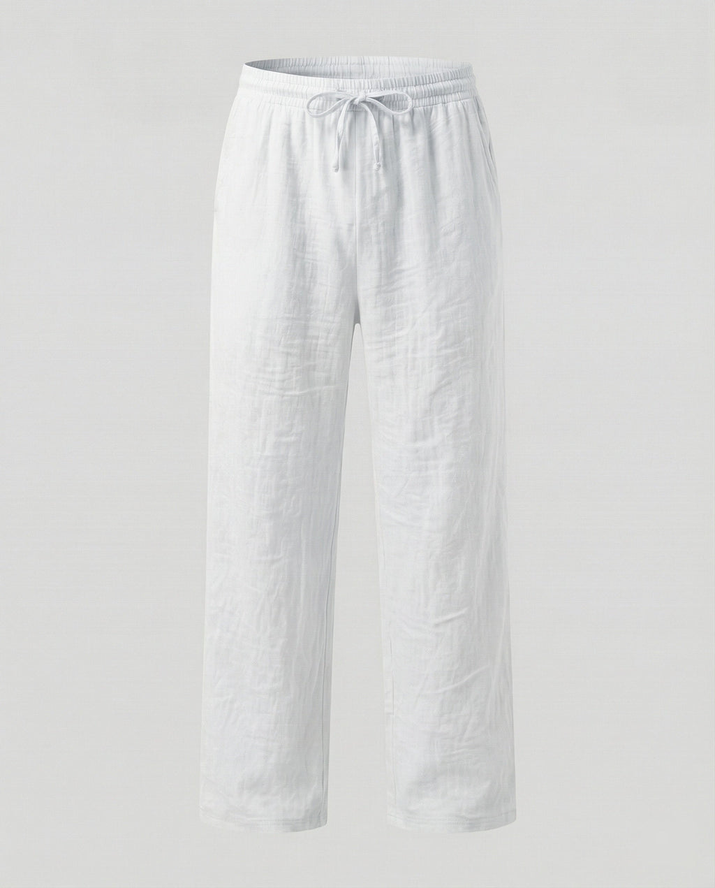Men's Relaxed Fit Straight Leg Drawstring Trousers