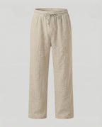 Men's Relaxed Fit Straight Leg Drawstring Trousers