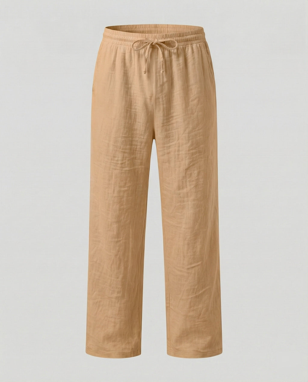 Men's Relaxed Fit Straight Leg Drawstring Trousers