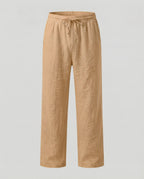 Men's Relaxed Fit Straight Leg Drawstring Trousers