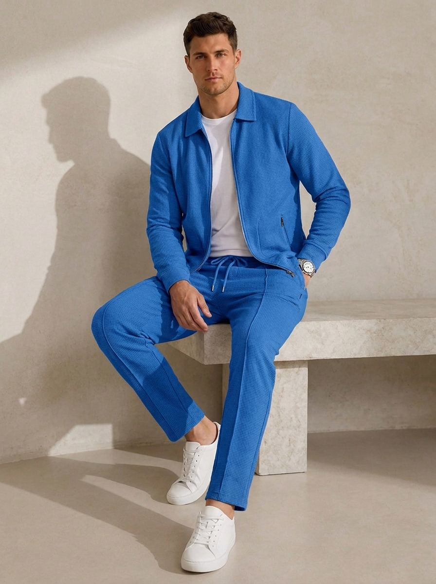 Cotton Tracksuit Casual Set Men