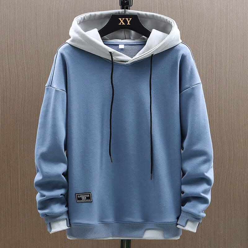 Two-Tone Fleece-Lined Hoodie