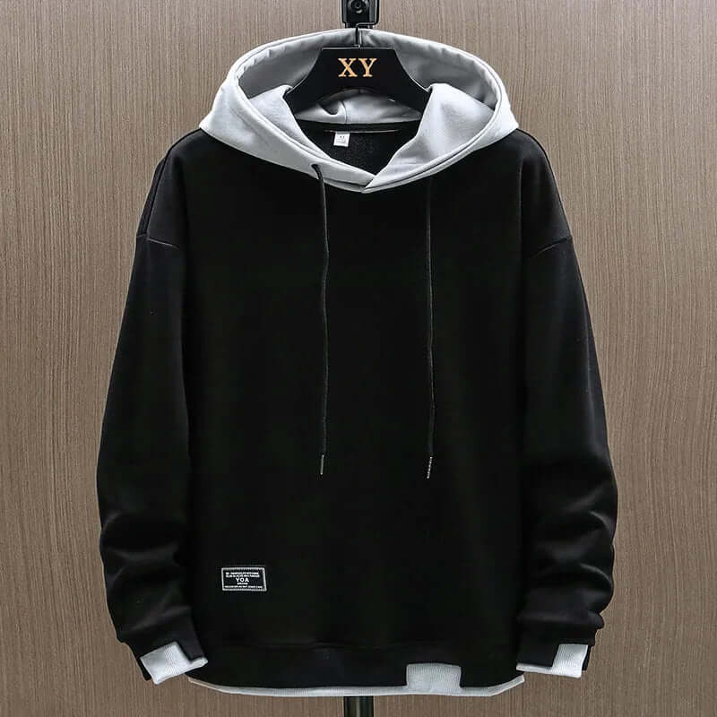 Two-Tone Fleece-Lined Hoodie