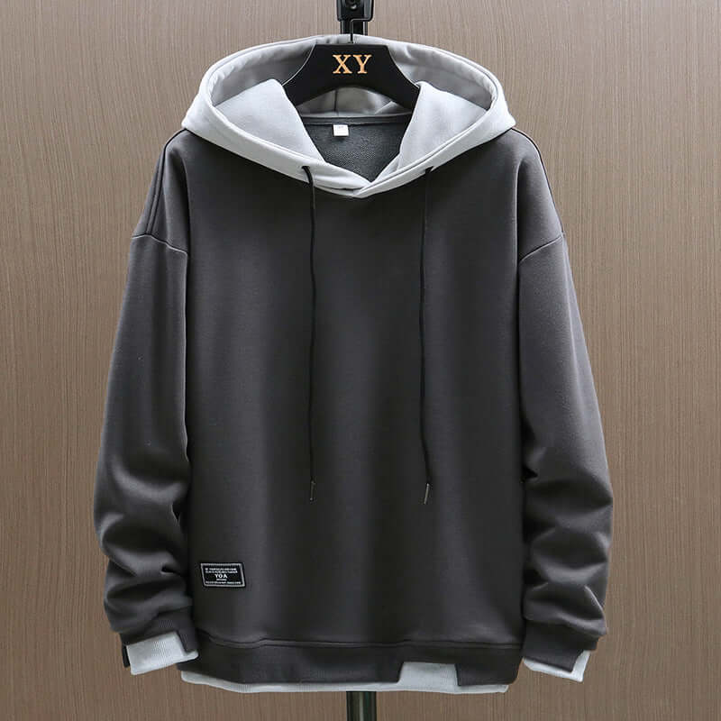 Two-Tone Fleece-Lined Hoodie